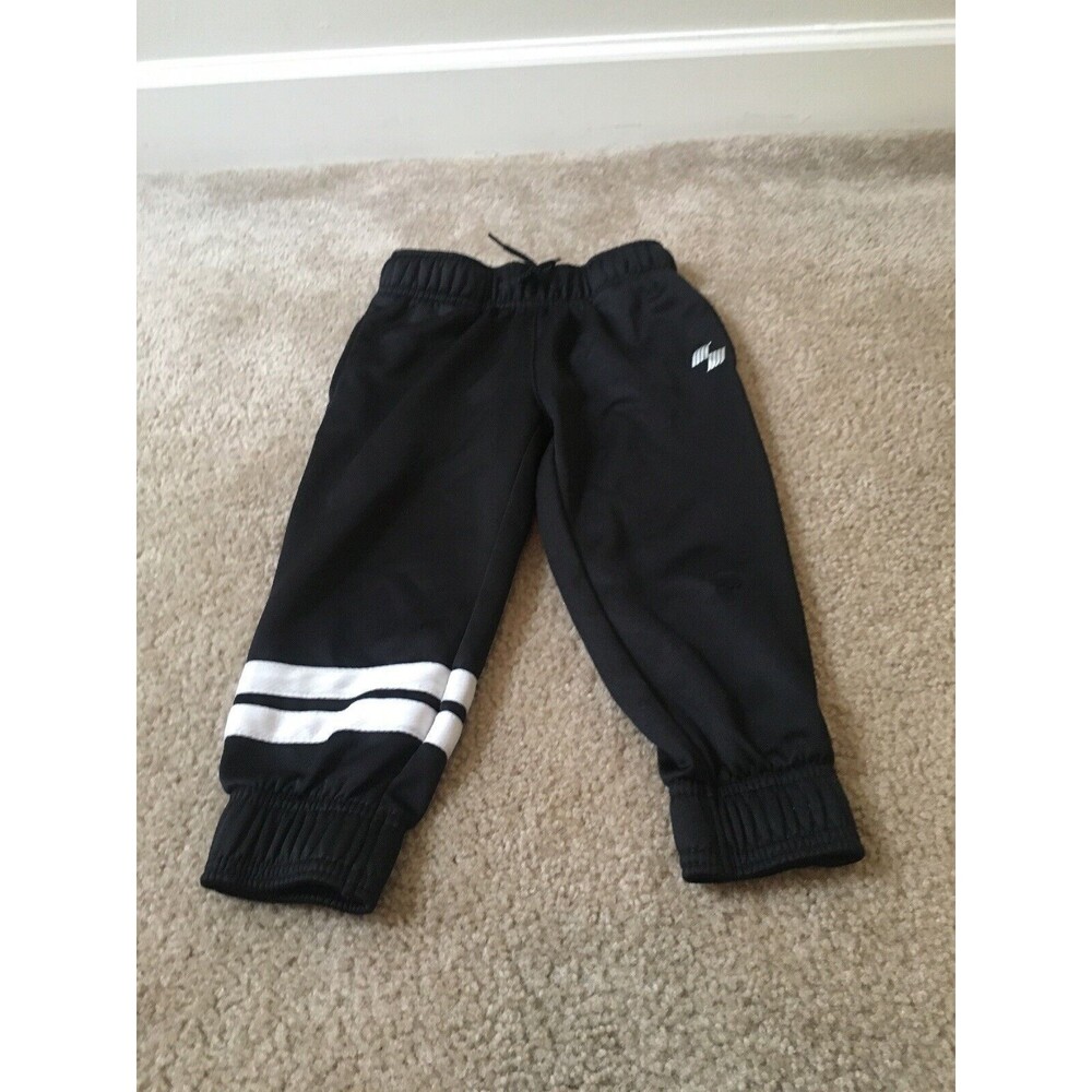 Place Sport Boys Jogger Pants Sweatpants Size XS 4 Black & White